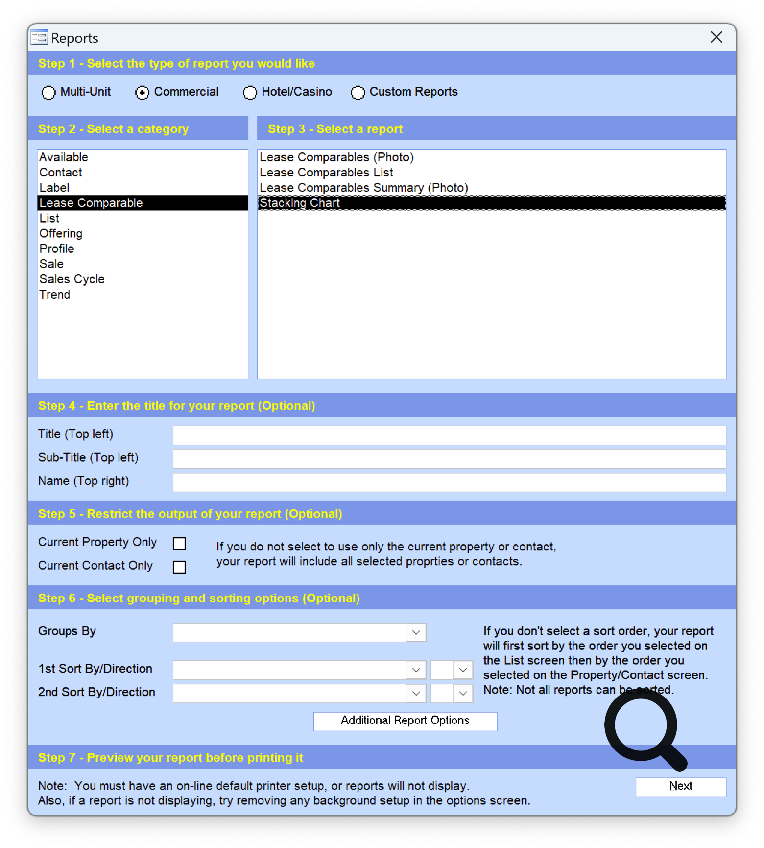 Hundreds Reports Combining Properties Contacts